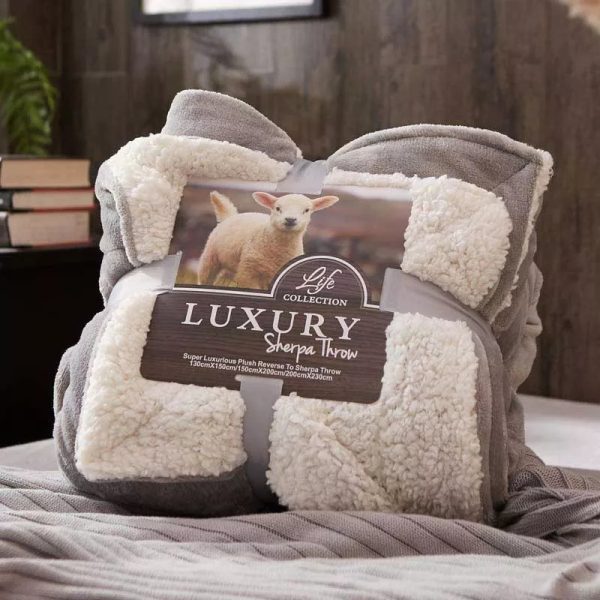 Winter Ultra Plush Sherpa Blankets For Beds Soft Warm Fluffy Thicken Coral Fleece Bedspread Faux Fur