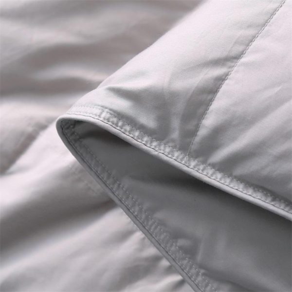 100 Goose Down Comforter White Gray Queen King size Bed set Quilt Duvet cover filler set 3