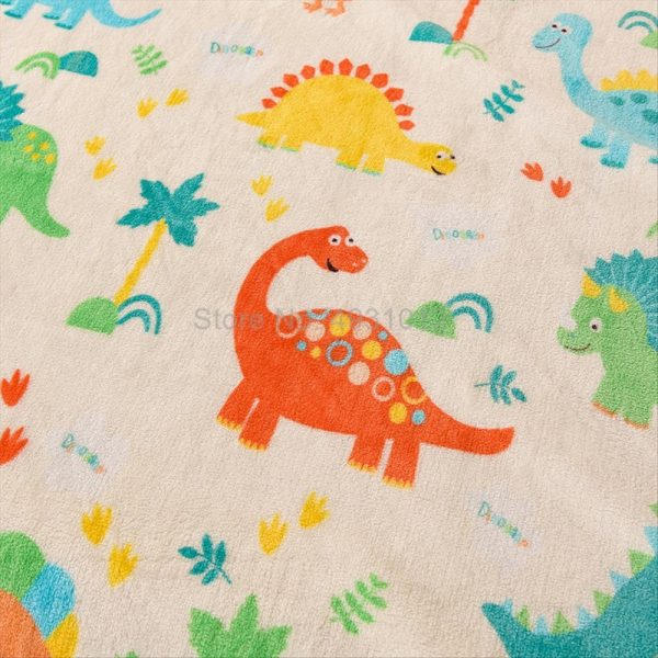 Cartoon Dinosaur Throw Blanket Kids Boy Ancient Animal Flannel Fleece Blanket for Couch Sofa Bedroom Living 2