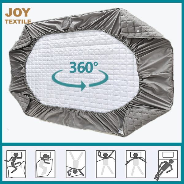 Joy Textile Mattress Cover Modern Washable Plain Bed Covers Breathable Quilted King Mattress Protector with Elastic 2