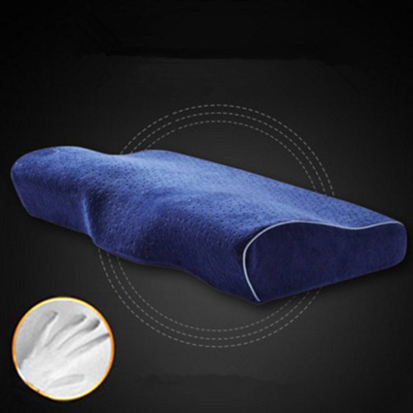 Memory Foam Bedding Pillow Shaped Ergonomic Cervical Pillow Sleeping Comfortable Neck Protection Butterfly Memory Foam Pillow 2