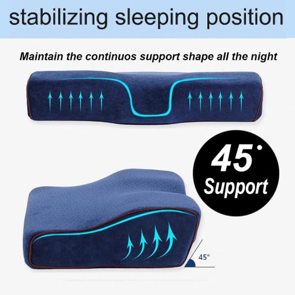 Memory Foam Bedding Pillow Shaped Ergonomic Cervical Pillow Sleeping Comfortable Neck Protection Butterfly Memory Foam Pillow 3