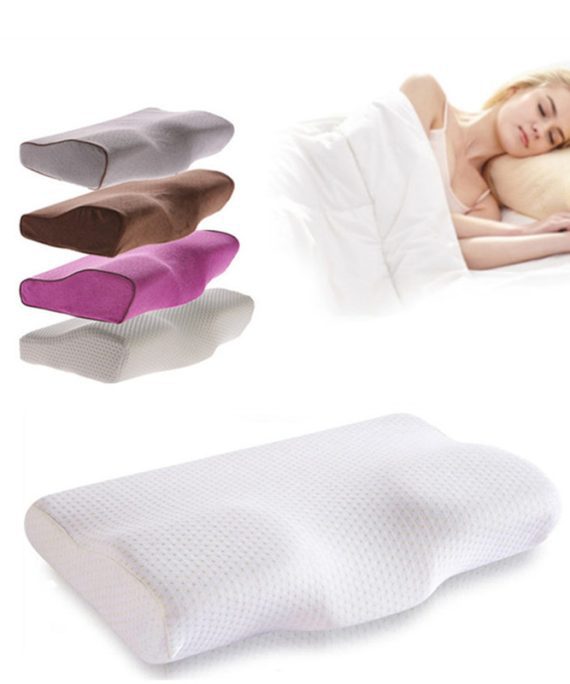 Memory Foam Bedding Pillow Shaped Ergonomic Cervical Pillow Sleeping Comfortable Neck Protection Butterfly Memory Foam Pillow