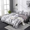 Simple Black White Print King Size Bedding Set Queen Plain Chinese Ink Twin Duvet Cover Set