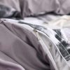 Simple Black White Print King Size Bedding Set Queen Plain Chinese Ink Twin Duvet Cover Set 4