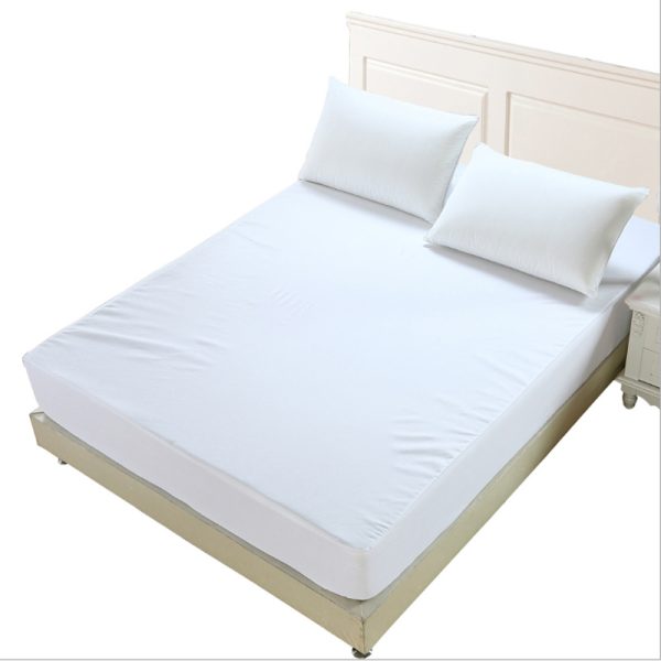 Solid Color Waterproof Mattress Pad Cover Anti Mites Bed Sheet Mattress Protector For Mattress Bed Sheet 2